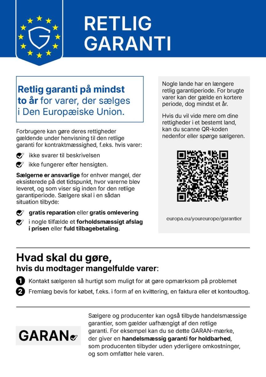 Den retlige garantideklaration